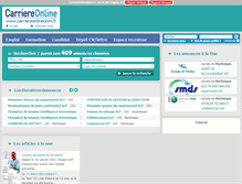 Tablet Screenshot of carriereonlinedom.fr